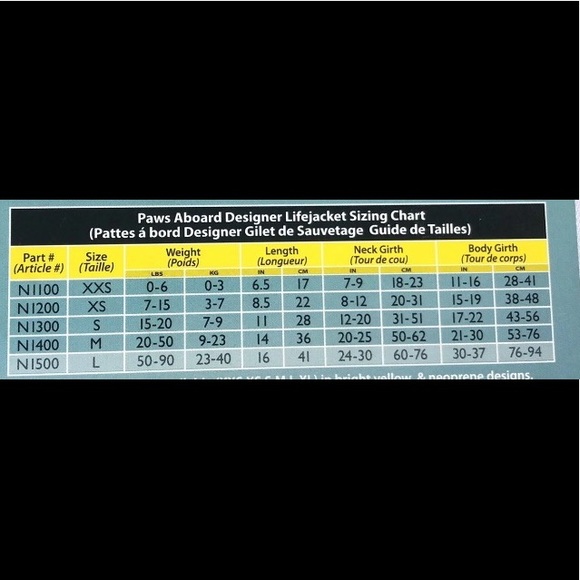 NWOT Paws Aboard Nautical Dog Life Jacket, X-Small - Picture 7 of 7